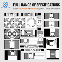 Étiquette RFID tissée personnalisée 860-960 MHz UHF à coudre dans la couture des vêtements pour le contrôle des stocks de vêtements de détail