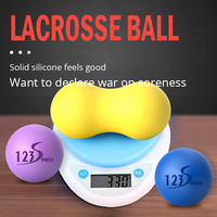 Balle de crosse en Silicone, nouveauté 123, personnalisée, élastique, en caoutchouc, thérapie ponctuelle, rouleau de Yoga, balle de Massage, vente en gros, Offre Spéciale