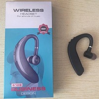 Écouteur sans fil S109 BT 5.1 universel à crochet d'oreille, casque mono pour le sport et les affaires, mains libres avec micro pour smartphone