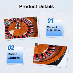 <span class=keywords><strong>Roulette</strong></span> en bois massif de 32 pouces, roue russe, roue américaine, roue européenne, roue porte-bonheur, simple <span class=keywords><strong>0</strong></span>, double 00, rotor métallique, coins arrondis - Product Image 2