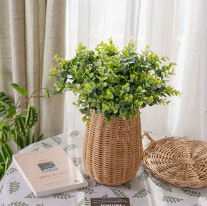 زهرة محاكاة الرياح من الأوكالبتوس أحادي الشركة المصنعة للزفاف عبر الحدود بالجملة أوراق قرن الوعل الغزلان - Product Image 5