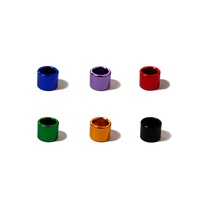 Bagues pour pattes d'oiseaux, diamètre intérieur 8 mm, hauteur 9 mm, bagues en aluminium pour oiseaux de compagnie, bagues pour pattes de perroquets