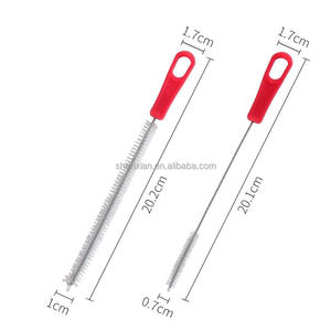 Cepillo de Limpieza de Orificios Largos y Flexibles para Raíz de Loto, Herramienta Limpiadora de Tubos y Pajuelas para Agujeros Profundos y Tubos Estrechos, Mantenimiento de Cocina - Product Image 1