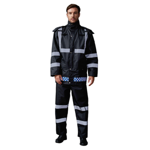 Completo Antipioggia da Uomo <span class=keywords><strong>in</strong></span> Oxford 300D Rivestito <span class=keywords><strong>in</strong></span> PU, Ecologico, Pieghevole, Impermeabile, Alta Visibilità, Riflettente, Giacca e Pantaloni per <span class=keywords><strong>Moto</strong></span> - Product Image 6