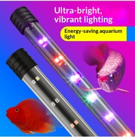 Lampu Akuarium LED T4 Double-Row Grosir Pabrik, Lampu Celup Tujuh Warna, Penerangan Terang Intensitas Tinggi, Kaca PC Agi32