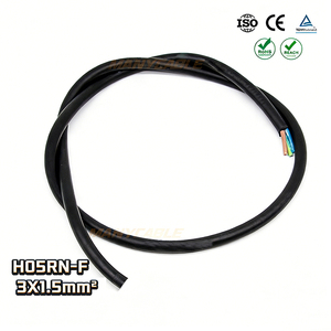 Cavo Elettrico Resistente a Olio e Intemperie H05RN-F 3x1.5mm2, Cavo in Gomma per Installazioni Sotterranee ad Alta Temperatura - Product Image 1