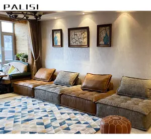 Offre Spéciale : Ensemble de Canapés Modulaires en Tissu Piemonte (Italie) – Design Moderne, Canapé Sectionnel Cubique Tofu – Vente en Gros de Mobilier - Product Image 5