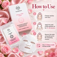 Masque facial en feuille de collagène ADN de saumon sauvage stérile fermenté PDRN ADN de sodium pour le soin du visage Masque en gelée pour le visage anti-âge et la réparation de la peau