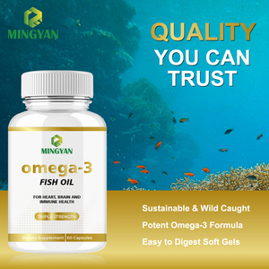 Cápsulas de Gel Suave de Aceite de Pescado Omega-3 de Alta Potencia OEM/ODM, 1280 mg EPA DHA (650 mg + 450 mg), Anchoas/Sardinas Capturadas en el Silvestre, 60 Unidades, Sin GMO - Product Image 2