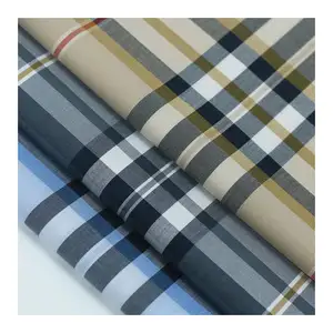 Zara Design baju tekstil bambu, baju kain untuk kemeja, Tekstil garis celup, benang bambu bebas keriput, mode 2022