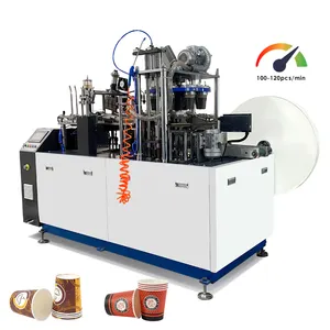Automatic 2-18oz easy use small high speed hot sale Paper Cup Making Machine Disposable coffee tea paper cup forming Machinery