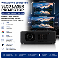 Projecteur laser 3LCD 7200 lumens ANSI WUXGA, fusion des images sur les bords, haute luminosité pour les événements en direct et les scènes