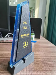 पुजियांग थोक खाली उच्च गुणवत्ता वाले संगमरमर क्रिस्टल ट्रॉफी रंगीन क्रिस्टल ट्रॉफी के लिए संगमरमर आधार - Product Image 6