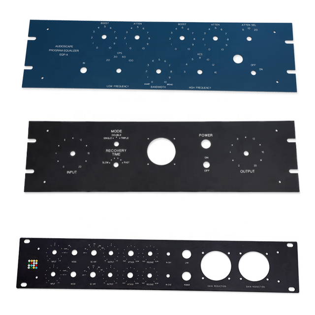 Custom Sheet Metal Fabrication Stainless Steel Aluminum Welding Amplifier Front Panel