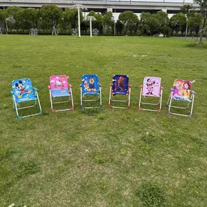 Sedia da Spiaggia Pieghevole per Bambini Damei con Telaio in Metallo e Ombrellone Design Cartone Animato per Neonati e Bambini Uso Esterno - Product Image 4