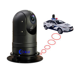 Caméra IP PTZ de surveillance mobile extérieure antichoc montée sur véhicule, vision nocturne infrarouge, Full HD 1080P - Product Image 2