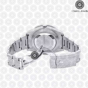 Montre en diamant de fournisseur indien avec finition de joaillerie fine, idéale pour les cadeaux d'affaires et la collection personnelle, disponible à prix réduit - Product Image 4