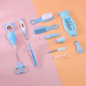 Vente chaude Babi accessoire thermomètre brosse à dents peigne <span class=keywords><strong>Kit</strong></span> de toilettage 13 pièces ensemble pour nouveau-né bébé soin des ongles cadeau de <span class=keywords><strong>naissance</strong></span> - Product Image 6
