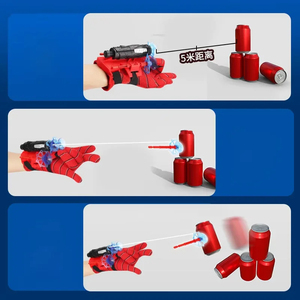 Nuovo arrivo Spider-man Web Shooter giocattoli educativi di <span class=keywords><strong>ragno</strong></span> giocattoli di plastica Cosplay da parete attaccabile ventosa lancio giocattoli Costumer - Product Image 4