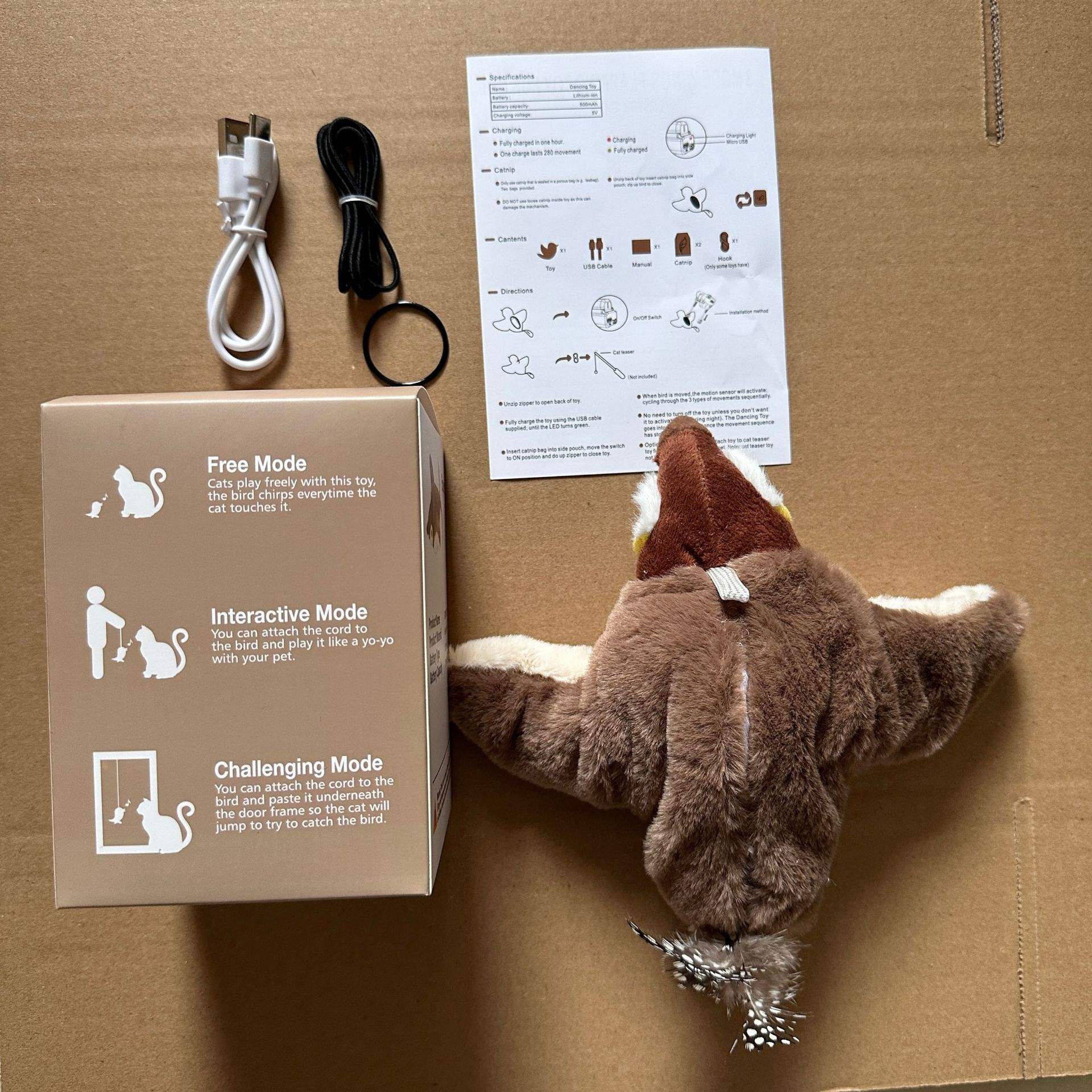 บรรจุภัณฑ์กล่องสี [นกกระจอกสีน้ำตาล]