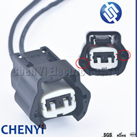 2 Pin perempuan otomotif tahan air konektor koil injektor bahan bakar kawat Harness untuk 6189-0773 6918-1594 E02FB-RS