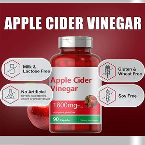 Apple Vinegar Capsules non-GMO, gluten-<b>free</b>, supports metabolism & <b>weight</b> management, avoids acetic acid irritation. - Product Image 4