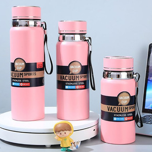 Termos aislados de doble pared, botellas de agua de acero inoxidable 304 para deportes, copas de vino, copa de bebida, juego de regalo - Product Image 3