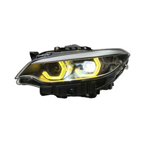 BMW 2 serisi için SJC otomobil parçaları LED farlar M2 F22 2014 2019-modifiye LED far aydınlatma çift renkli Drls ön ışıkları - Product Image 6