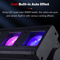 Barre de lumière LED mobile DMX512 6x40W RGBW 4-en-1 Pixel Head 5-35 Zoom Beam Wash pour scène, discothèque et DJ