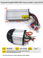 Tricycle électrique, Quadricycle, Véhicule de type skateboard, Contrôleur de moteur sans balais DC, 48V, 60V, 500W, Kit 16 pôles