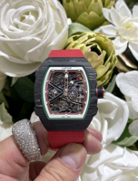 Montre classique de luxe de haute qualité en fibre de carbone, tourbillon, automatique, mécanique, sport, édition limitée pour homme