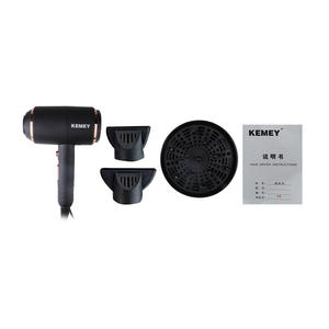 Sèche-cheveux Kemey Km-8896 avec moteur AC, haute vitesse, pour salon et usage domestique, noir, avec concentrateur et diffuseur - Product Image 4