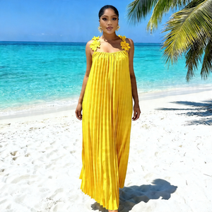 Vente en gros <span class=keywords><strong>de</strong></span> nouvelles robes longues décontractées et élégantes <span class=keywords><strong>de</strong></span> style ethnique, imprimé africain d'été, robe à manches courtes sexy et élégante - Product Image 6