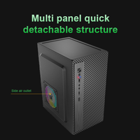 Boîtier de mini-tour MicroATX ITX en acier SPCC de 0,35 mm avec alimentation supérieure pour ordinateur de bureau