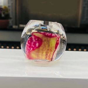 Tacchi a sfera chiari da <span class=keywords><strong>5</strong></span> <span class=keywords><strong>cm</strong></span> con fiori all'interno per la produzione di scarpe alla moda - Product Image 2