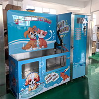Machine de lavage pour animaux de compagnie en libre-service à bas prix, disponible 24h/24, avec logo personnalisé, qualité export
