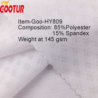 Tissu de sport d'extérieur pour sublimation, couleur unie, 85% polyester, 15% élasthanne, tissu jacquard pour maillot de cyclisme