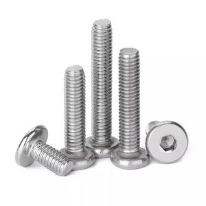 Guyi M2 M2.5 M3 M4 M5 M6 M8 thép không gỉ mỏng phẳng đầu tròn <span class=keywords><strong>Hex</strong></span> ổ cắm đồ nội thất vít Allen bu lông Máy Vít - Product Image 3