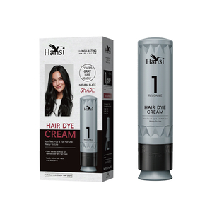 Crème colorante capillaire permanente à base de plantes, sans ammoniaque, non irritante, portable pour retouches d'urgence, couvrance des cheveux <span class=keywords><strong>gris</strong></span> pour hommes - Product Image 2
