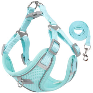 Harnais pour <span class=keywords><strong>chien</strong></span> Gilet réfléchissant réglable <span class=keywords><strong>Protection</strong></span> professionnelle sans traction résistant à l'usure <span class=keywords><strong>Chien</strong></span> Chat Poitrine Gilet Harnais Marche Chiot - Product Image 2