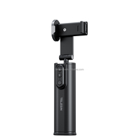 TELESIN Perche à selfie universelle flexible pour téléphone portable, rétractable, portable, type pince, télécommande sans fil pour prise de vue mobile