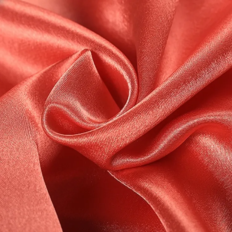 Étoffe en soie de couleur rouge, 50 cm, tissu imprimé africain pour la literie