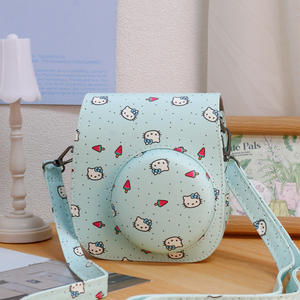 Étui de protection pour appareil photo instantané <span class=keywords><strong>Fujifilm</strong></span> <span class=keywords><strong>Instax</strong></span> <span class=keywords><strong>Mini</strong></span> 12/11/<span class=keywords><strong>9</strong></span>/8, sac en cuir PU avec sangles réglables - Product Image 4