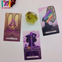 Impression de cartes de tarot personnalisées OEM/ODM en feuille métallisée, jeu de divination à collectionner, boîte de cartes imprimée sur mesure, échantillonnage rapide