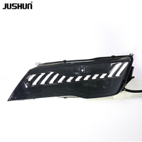 Ensemble de phares LED JUSHUN pour Audi A7 2011-2014, mise à niveau, modification, style RS7, phares avant, accessoires de voiture