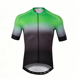 Blouse de cyclisme personnalisée haute visibilité avec bord coupe-vent et maille à séchage rapide pour les trajets urbains et le VTT - Product Image 1