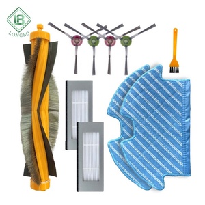 <span class=keywords><strong>Ecovacs</strong></span> <span class=keywords><strong>900</strong></span> Robot Aspirateur Brosse principale à rouleau brosse latérale filtre HEPA tampon de nettoyage à sec Pièces de rechang - Product Image 1