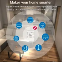 Termostato Inteligente Tuya Zigbee TH16 de 16A y 3000W, Sensor Moderno de Temperatura y Humedad, Compatible con Alexa, Monitoreo de Datos, Wi-Fi para el Hogar