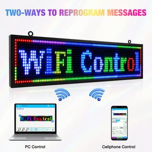 Panneau LED défilant P10, panneaux numériques programmables pour l'extérieur, pour <span class=keywords><strong>les</strong></span> entreprises, panneau d'affichage électronique, contrôle Wifi, écran d'affichage - Product Image 3