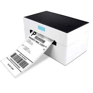 100 X 150 4 Zoll schwarz und weiß ohne Tinte Versandbrieftruck-Pos-Maschine tintenlos Barcode 4 × 6 '' Versand thermischer Etikettendrucker WLAN